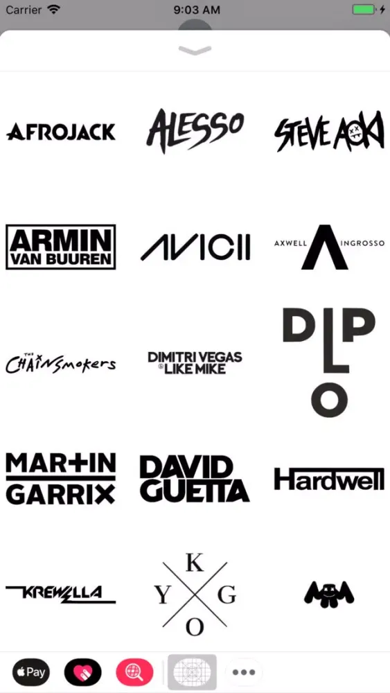 Tangkapan skrin Dj Stickers for Tomorrowland