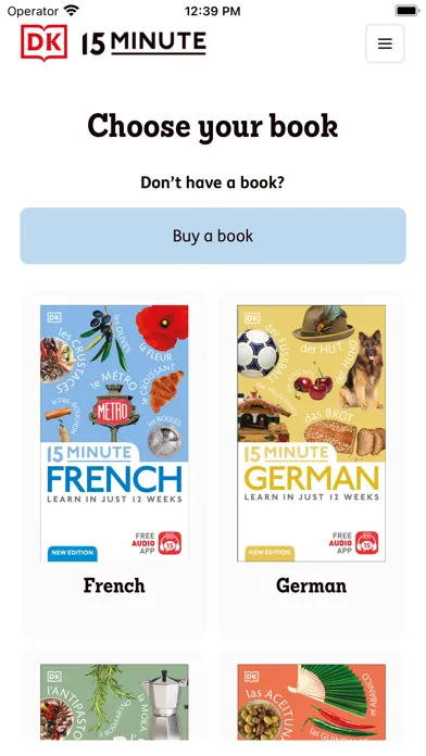 ภาพหน้าจอของ DK 15 Minute Language Course