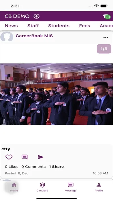 Tangkapan skrin Hello CB