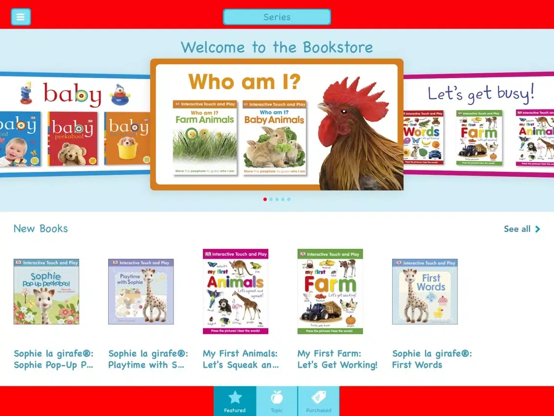 Tangkapan layar DK Preschool Reader iPad 