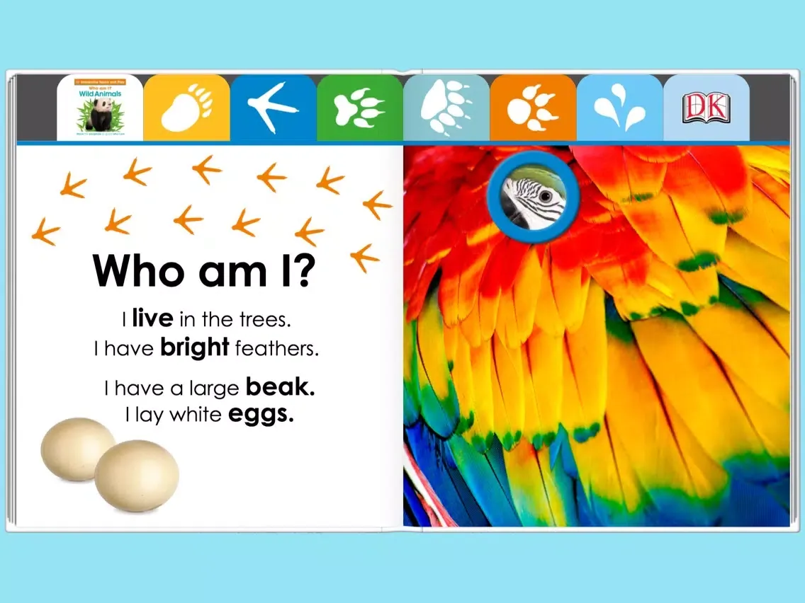 Tangkapan layar DK Preschool Reader iPad 