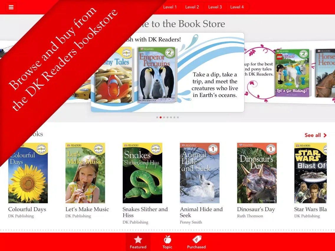DK Readers iPad  Ekran Görüntüleri