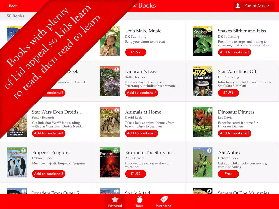 DK Readers iPad  Ekran Görüntüleri