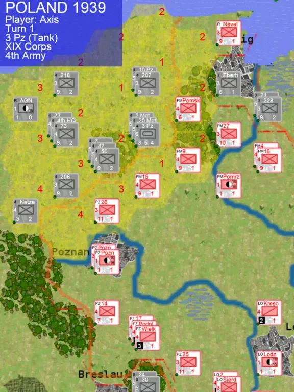 Wargame Poland 1939 iPad  Screenshots