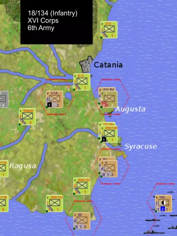 Wargame: Sicily 1943 iPad  سکرین شاٹس