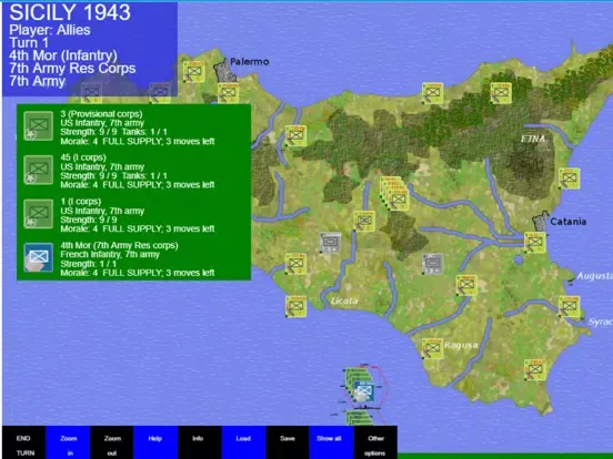 Wargame: Sicily 1943 iPad  سکرین شاٹس