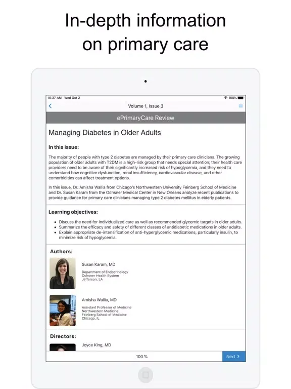 ePrimaryCare Review iPad  سکرین شاٹس