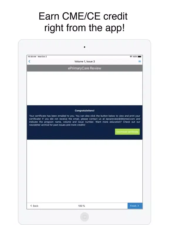 ePrimaryCare Review iPad  سکرین شاٹس