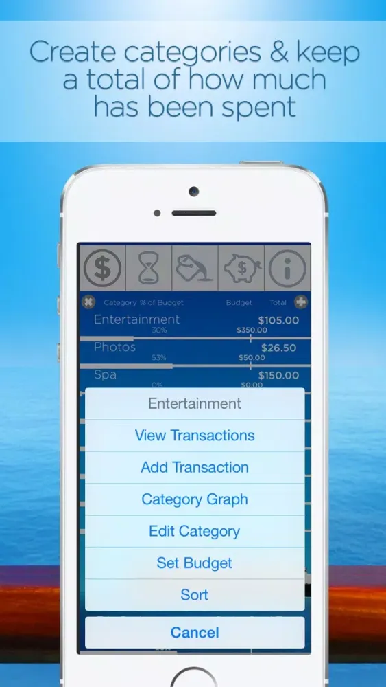 Cruise Card Control: Track and budget your onboard cruise line expenses Screenshots