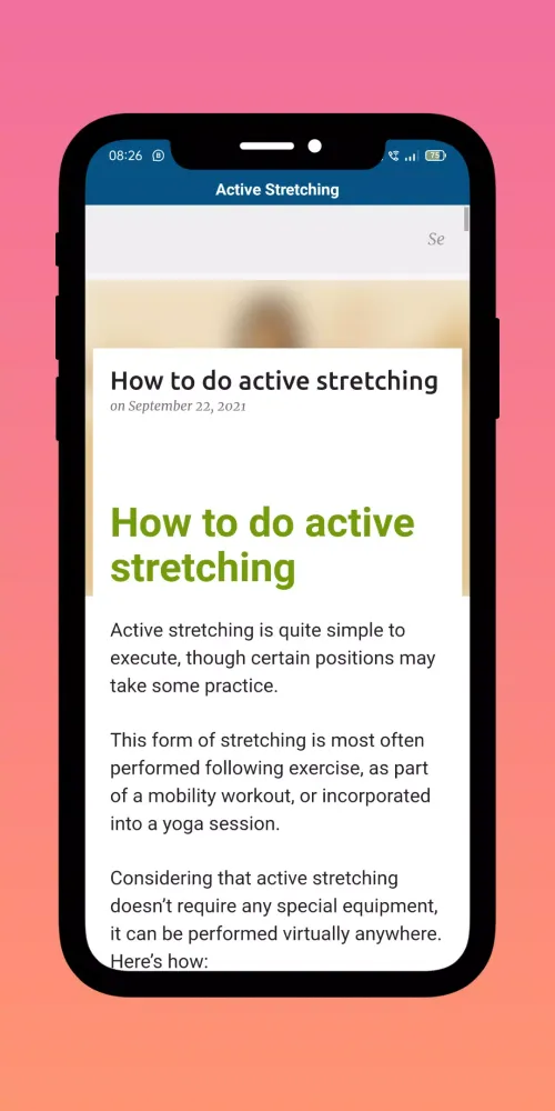 Active Stretching Exercises 스크린샷