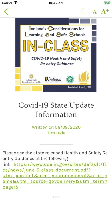 Ảnh chụp màn hình của DeKalb County Eastern CSD