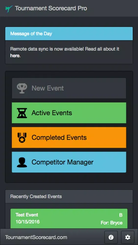 Tournament Scorecard Pro Screenshots