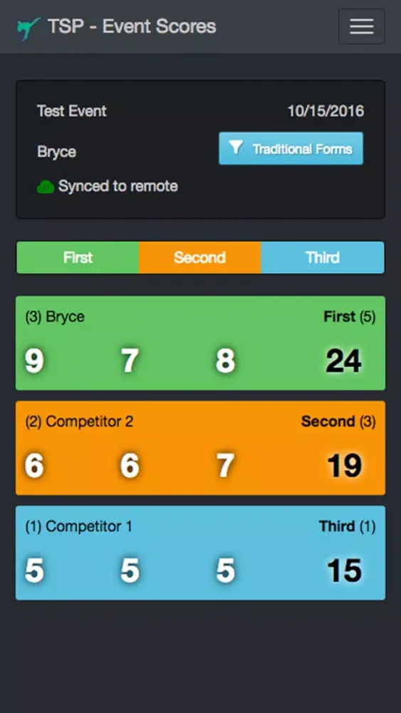 Tournament Scorecard Pro Screenshots