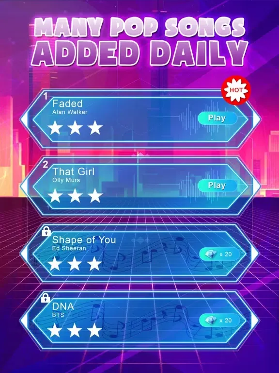 Zrzuty ekranu Hop Music Tiles iPad 