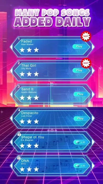 Zrzuty ekranu Hop Music Tiles