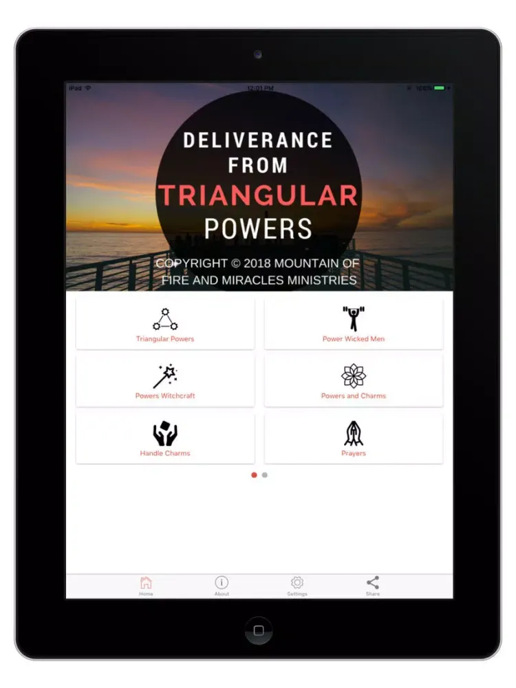 Tangkapan layar Deliverance from Powers iPad 