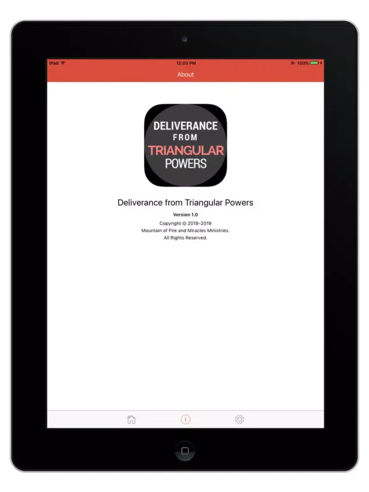 Tangkapan layar Deliverance from Powers iPad 
