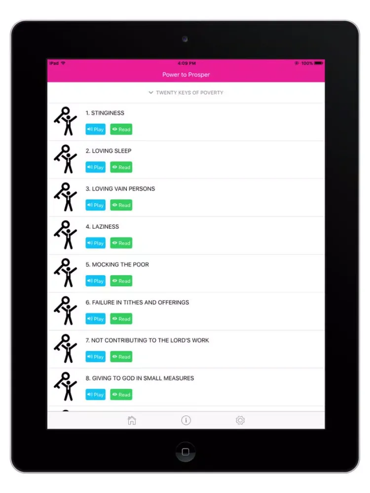 Power to Prosper iPad  Screenshots