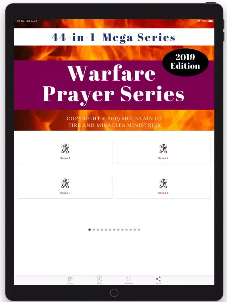Capturas de tela do 44 in 1 Warfare Prayer Series iPad 