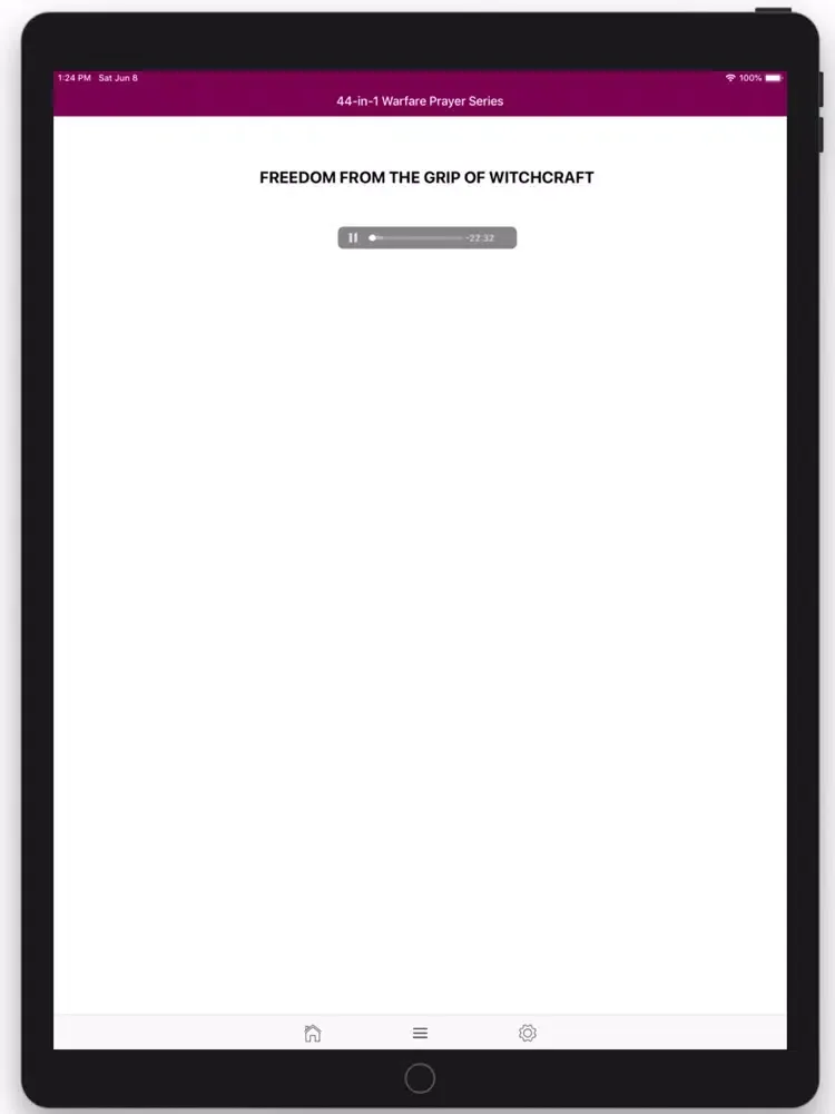 Capturas de tela do 44 in 1 Warfare Prayer Series iPad 