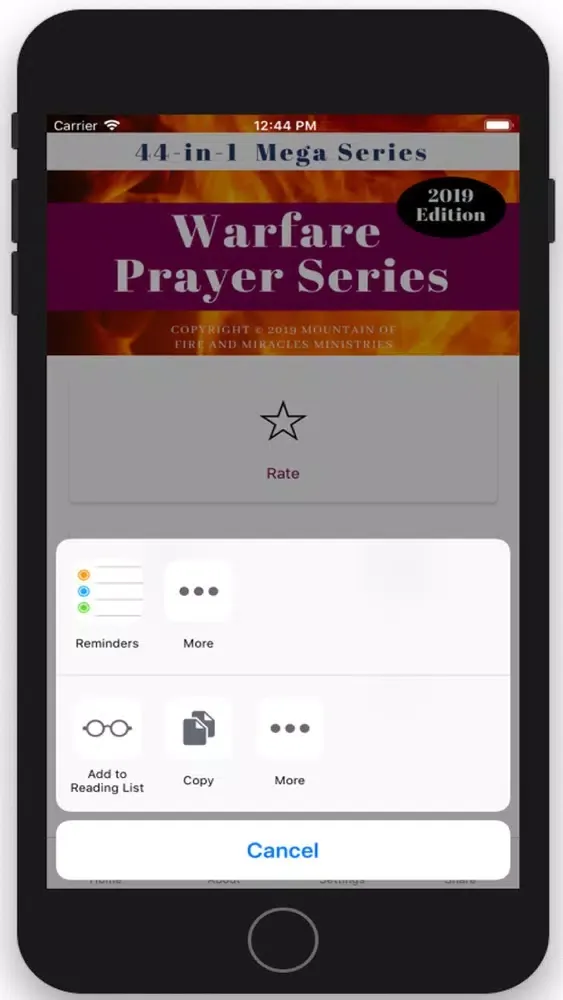Capturas de tela do 44 in 1 Warfare Prayer Series