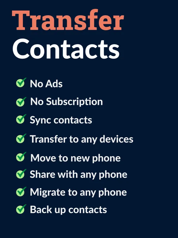 Скриншоты Transfer My Contacts iPad 