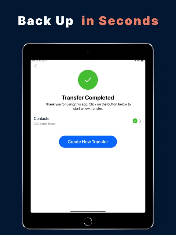 Скриншоты Transfer My Contacts iPad 