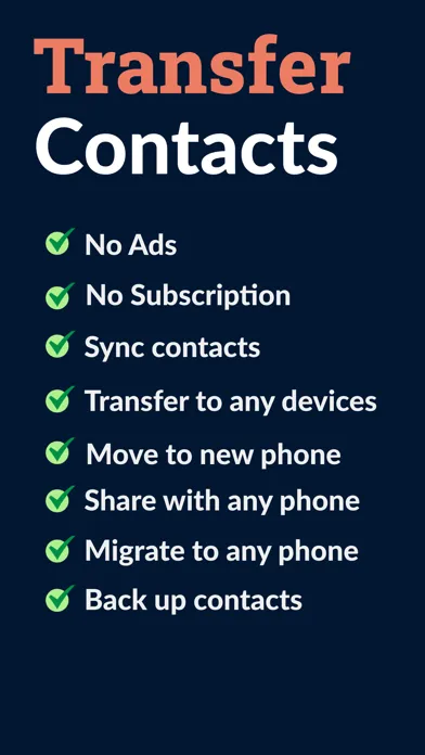 Скриншоты Transfer My Contacts