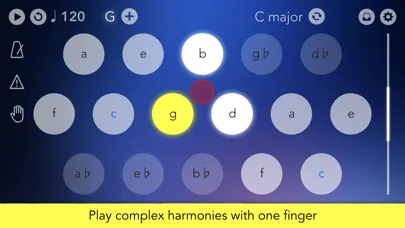 Capturas de tela do Navichord • chord sequencer