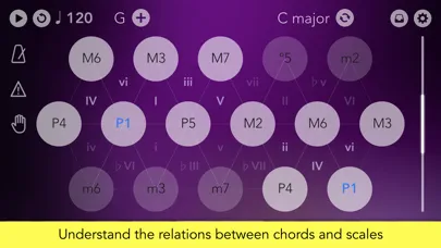 Capturas de tela do Navichord • chord sequencer