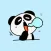 Best Friends Panda Stickers