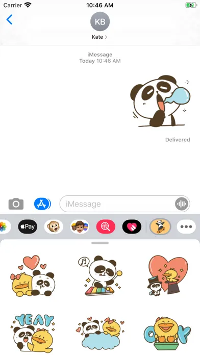 Best Friends Panda Stickers应用截图