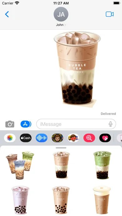 Скриншоты Boba Bubble Tea Stickers