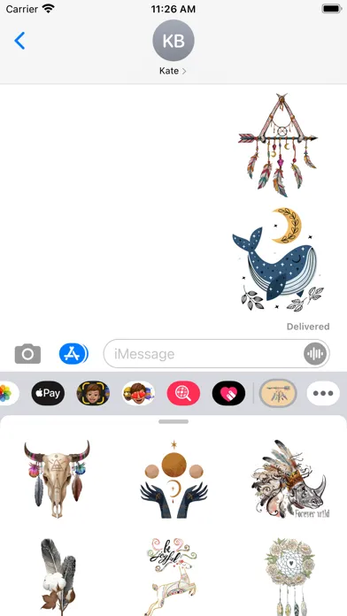 Zrzuty ekranu Pretty Boho Stickers