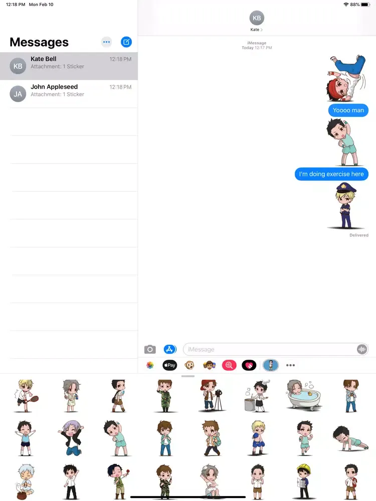 Ảnh chụp màn hình của Daniel and Friends Stickers iPad 