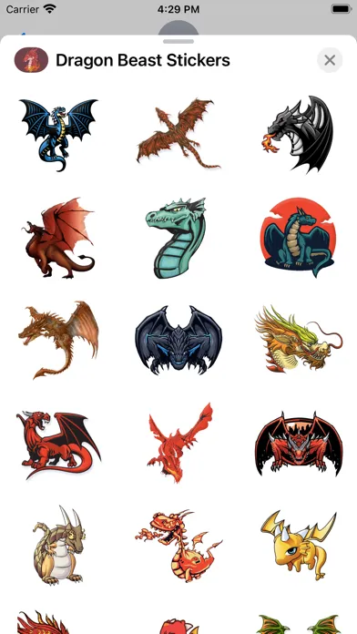 Capturas de pantalla de Dragon Beast Stickers