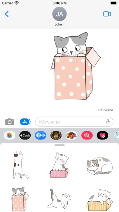 Dumb Cat Stickers Screenshots