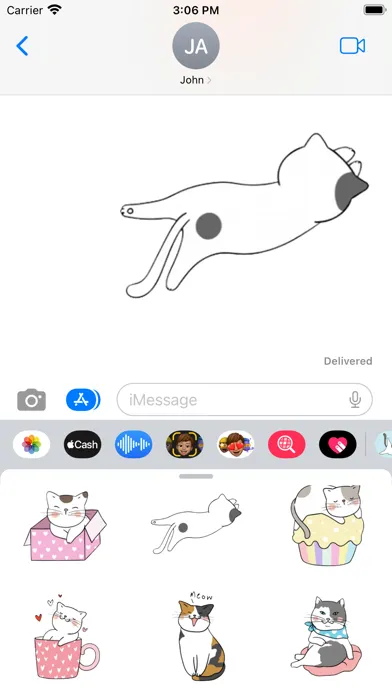 Dumb Cat Stickers Screenshots