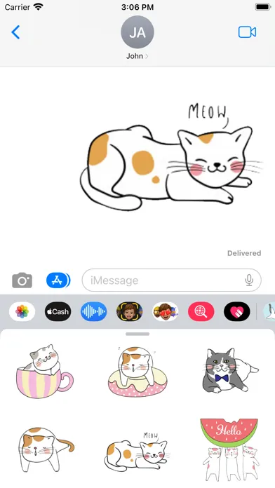 Dumb Cat Stickers Screenshots