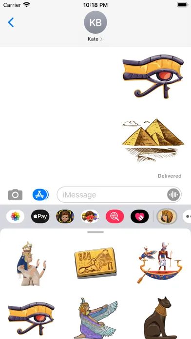 Captures d'écran de Egypt Gods Stickers