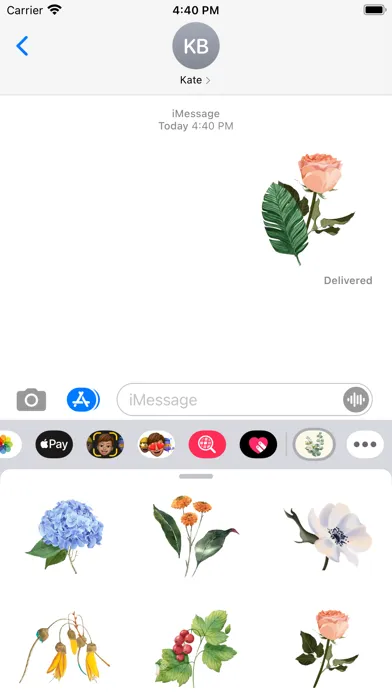Bloom Flower Stickers應用截圖