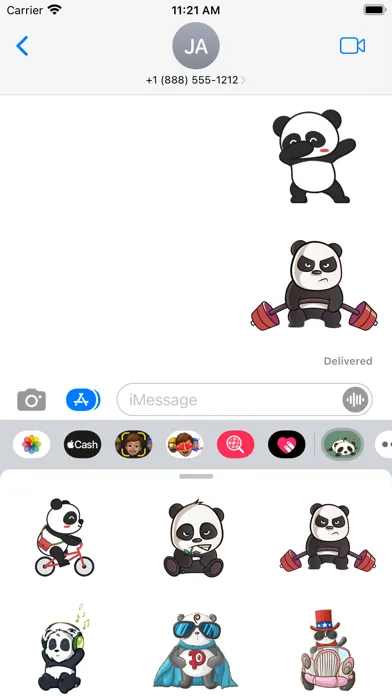 Gangster Panda Stickers স্ক্রিনশট