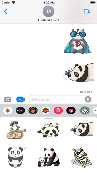 Gangster Panda Stickers স্ক্রিনশট