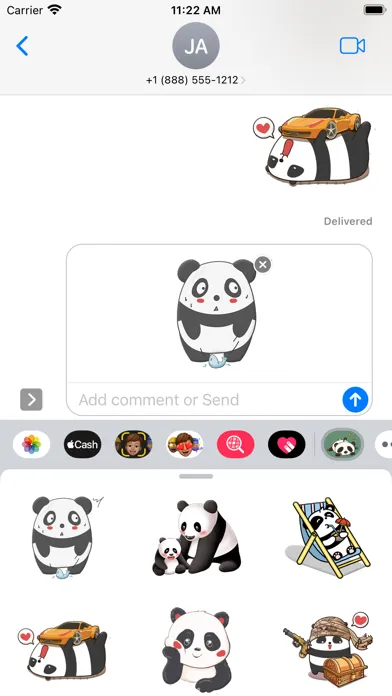 Gangster Panda Stickers স্ক্রিনশট
