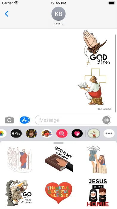 Captures d'écran de God Bless You Stickers