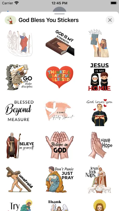 Captures d'écran de God Bless You Stickers