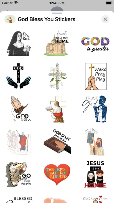 Captures d'écran de God Bless You Stickers