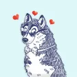 Smart Husky Stickers