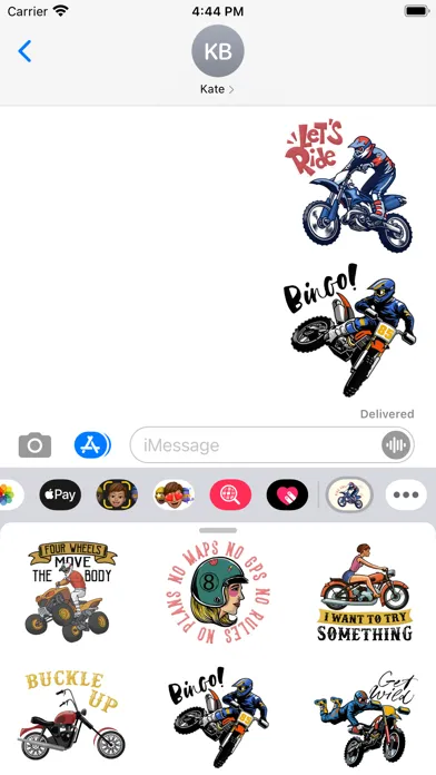 Motorbike Ride Stickers应用截图