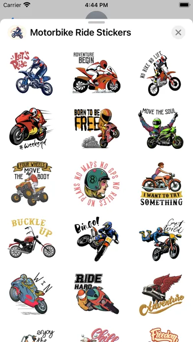 Motorbike Ride Stickers应用截图